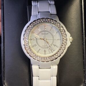 Gossip Women's Watch with Ceramic Bands and Rhinestones